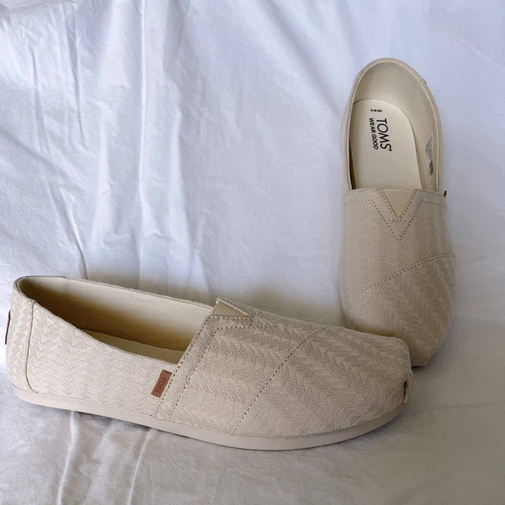 TOMS Alpargata Natural Triangle. Natural color. Size 9